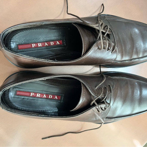 Prada derby authentic lace up men’s shoe size 8 - Picture 4 of 16